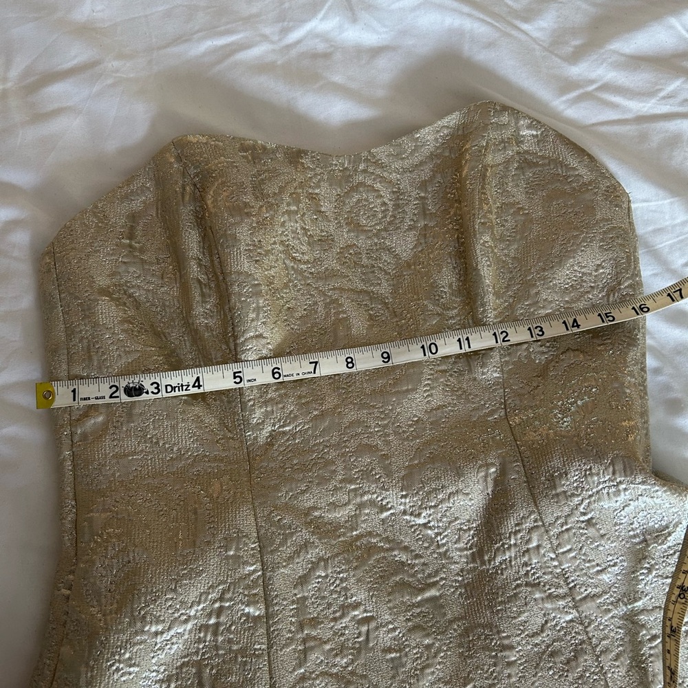 Gold dress by Waters & Waters size 10 - Picture 5 of 11